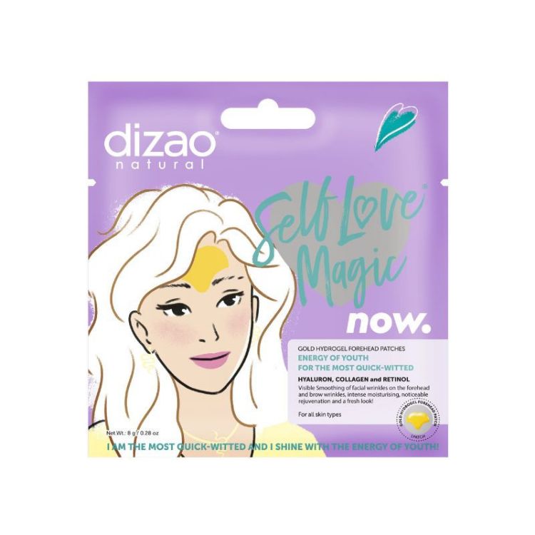 Obrázok z Hydrogélová náplasť na čelo s kyselinou hyalurónovou, kolagénom a retinolom - 8g x 5ks- Dizao