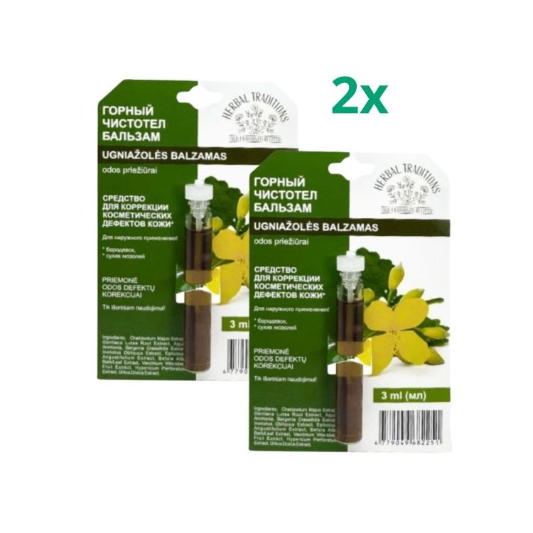 Obrázok z Zvýhodnený set: 2x Horský lastovičník "čistoteľ" - elixír na bradavice - 3 ml - Herbal Traditions