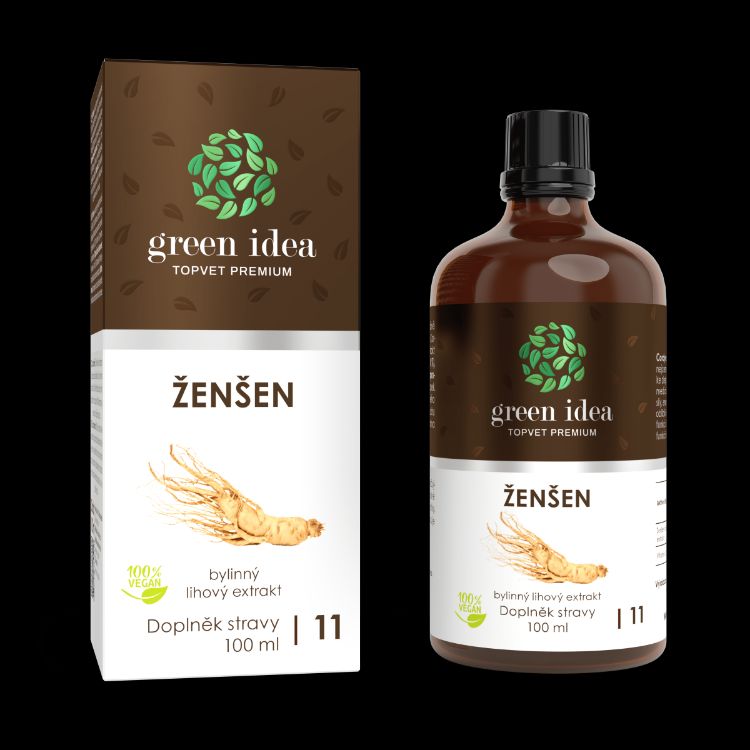 Obrázok z Ženšen tinktúra - kvapky 100 ml - Green idea