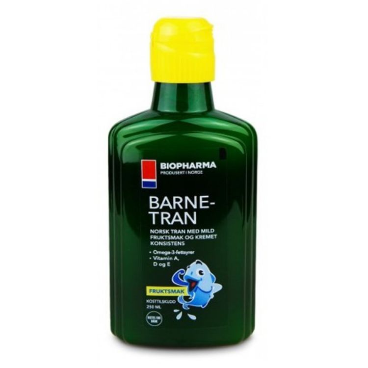 Obrázok z Detský rybí olej z treščej pečene s ovocnou príchuťou - Biopharma - 250 ml