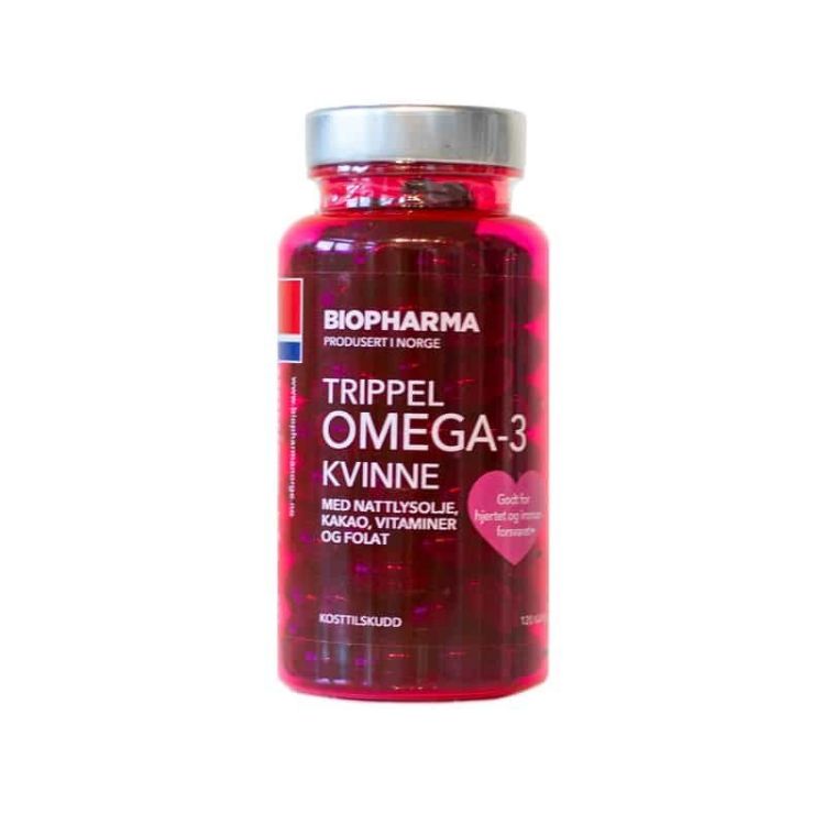 Obrázok z Trippel OMEGA 3 Kvinne Kakao - Biopharma - 120 kapsúl