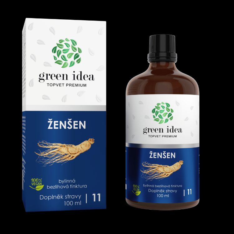 Obrázok z Ženšen – bezliehová tinktúra – 100 ml – Green idea