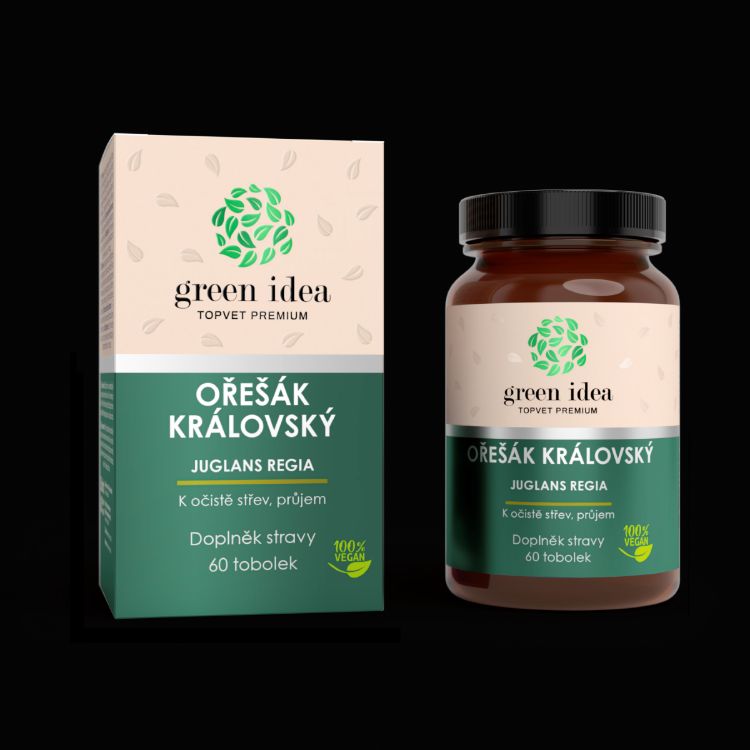 Obrázok z Orech kráľovský – bylinný extrakt – kapsuly 60 ks – Green idea