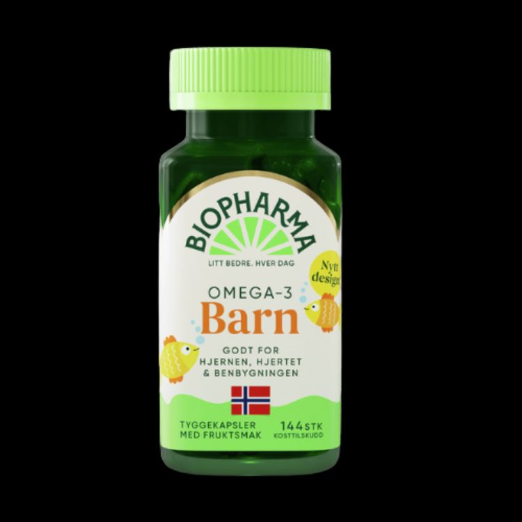 Obrázok z HLH BioPharma Omega 3 detské žuvacie kapsule 144 kapsúl