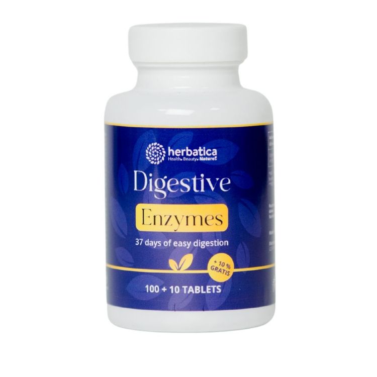 Obrázok z Tráviace enzýmy - 37 dní ľahkého trávenia - 110 tabliet - Herbatica