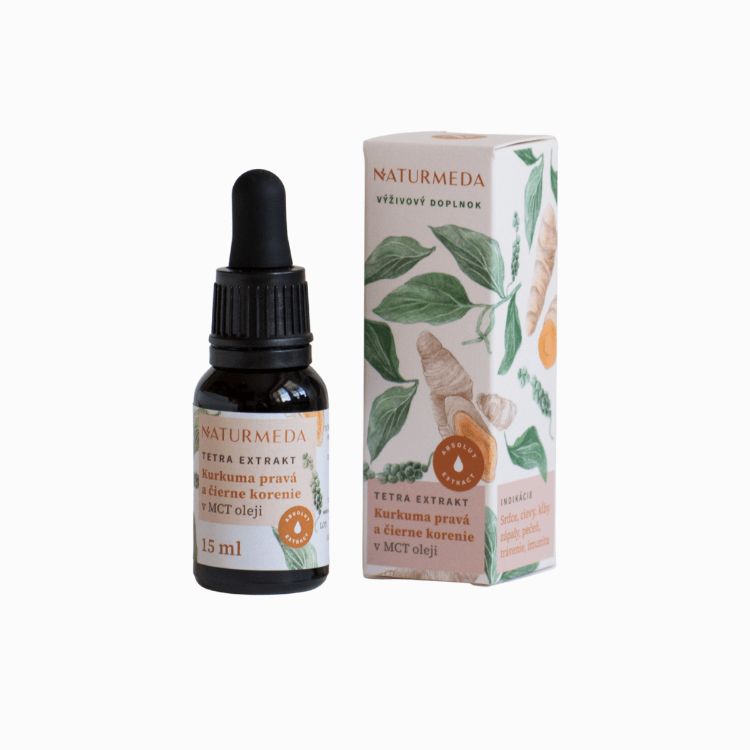 Obrázok z Kurkuma pravá – Tetra bylinný extrakt – 15 ml – Naturmeda