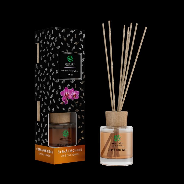 Obrázok z Ratanové vonné tyčinky Čierna orchidea 100 ml - Green idea