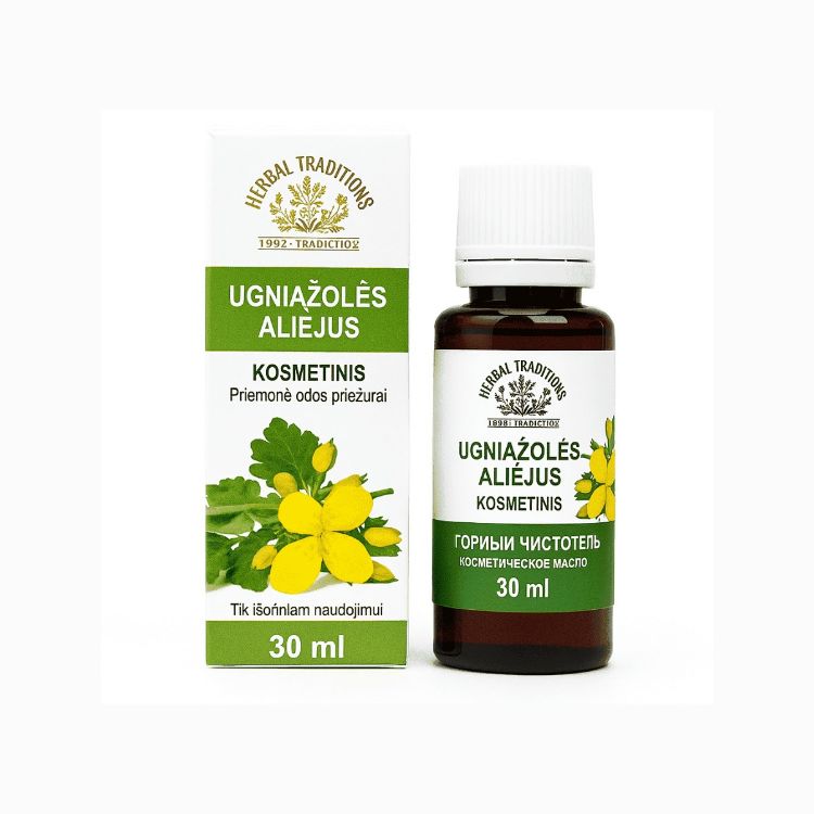 Obrázok z Kozmetický olej s lastovičníkom na bradavice - 30 ml - Herbal Traditions