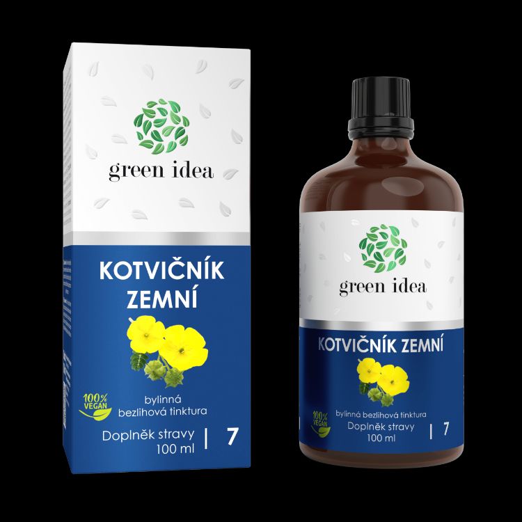 Obrázok z Kotvičník zemný - bezliehová tinktúra 100 ml - Green idea