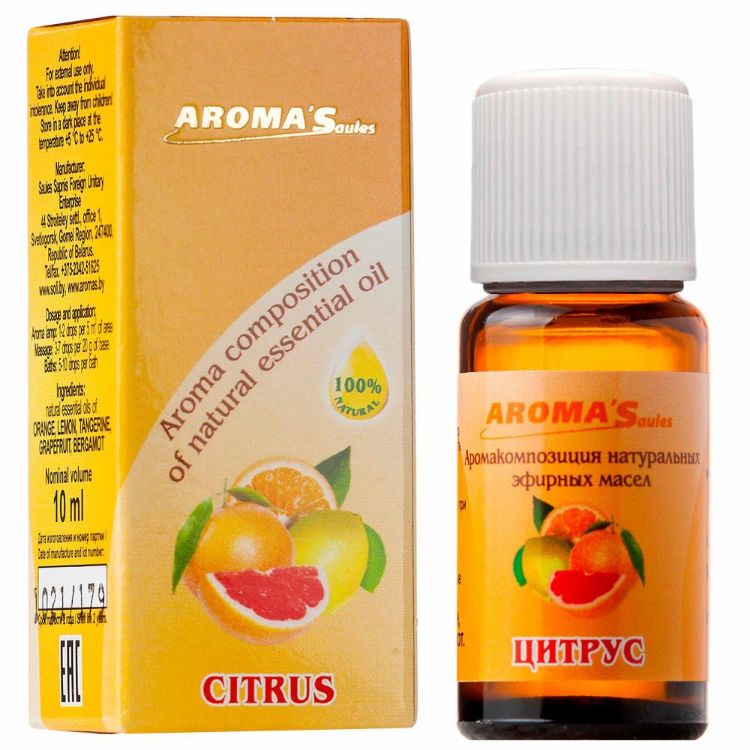 Obrázok z Aroma´Saules Zmes esenciálnych olejov Citrus - 10 ml - Aroma'Saules