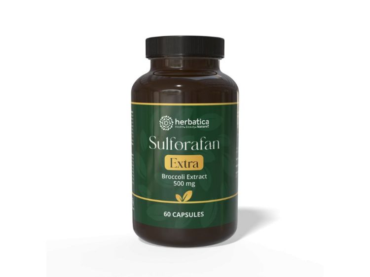 Obrázok z Sulforafán EXTRA - extrakt z brokolice 500 mg, 60 kapsúl - Herbatica