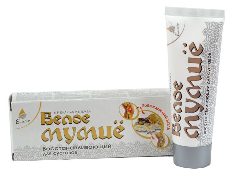 Obrázok z Biele Mumio - krém-balzam na regeneráciu kĺbov - Elixir - 75 ml