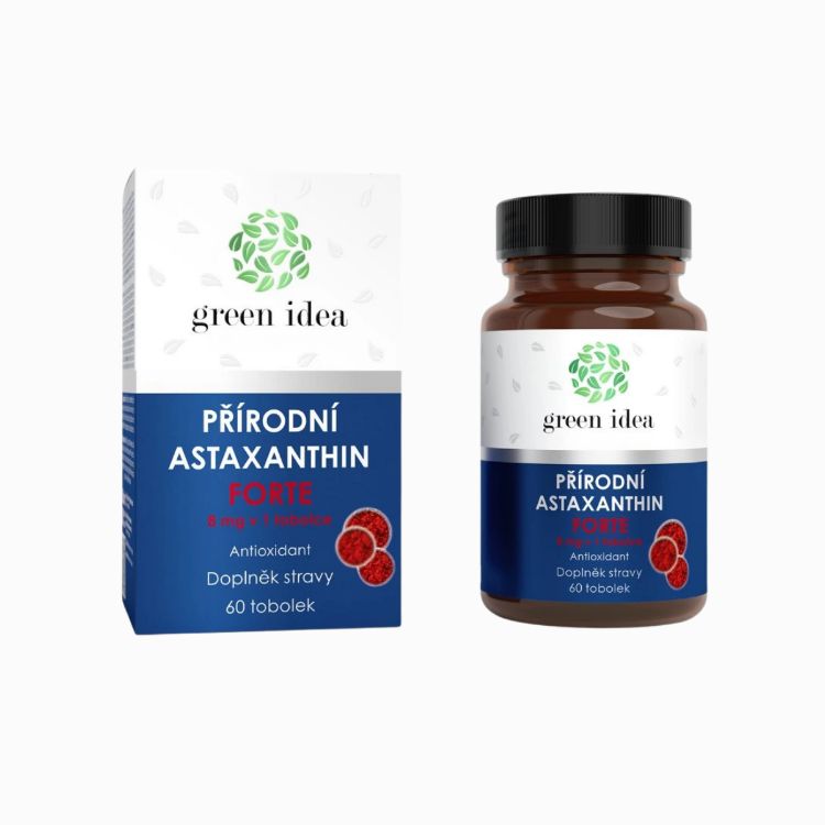 Obrázok z Astaxantín forte 8 mg - 60 kapsúl - Green idea