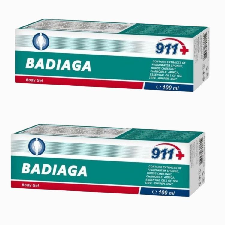 Obrázok z Zvýhodnený set: 2x Badiaga gél na modriny a pomliaždeniny - 100 ml - Twinstec 911+