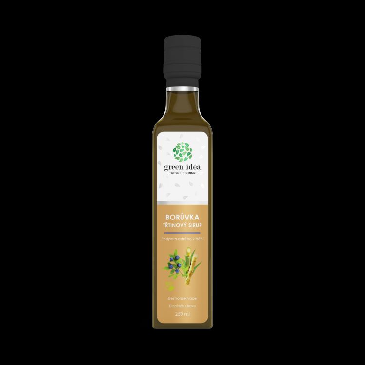 Obrázok z Čučoriedkový sirup trstinový 250 ml - Green idea