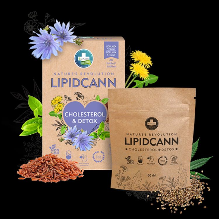 Obrázok z LIPIDCANN CHOLESTEROL a DETOX doplnok stravy - 60 tabliet - Annabis