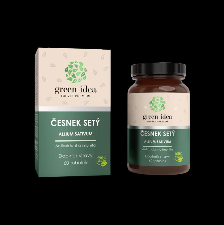 Obrázok z Cesnak bylinný extrakt – 60 kapsúl – Green idea