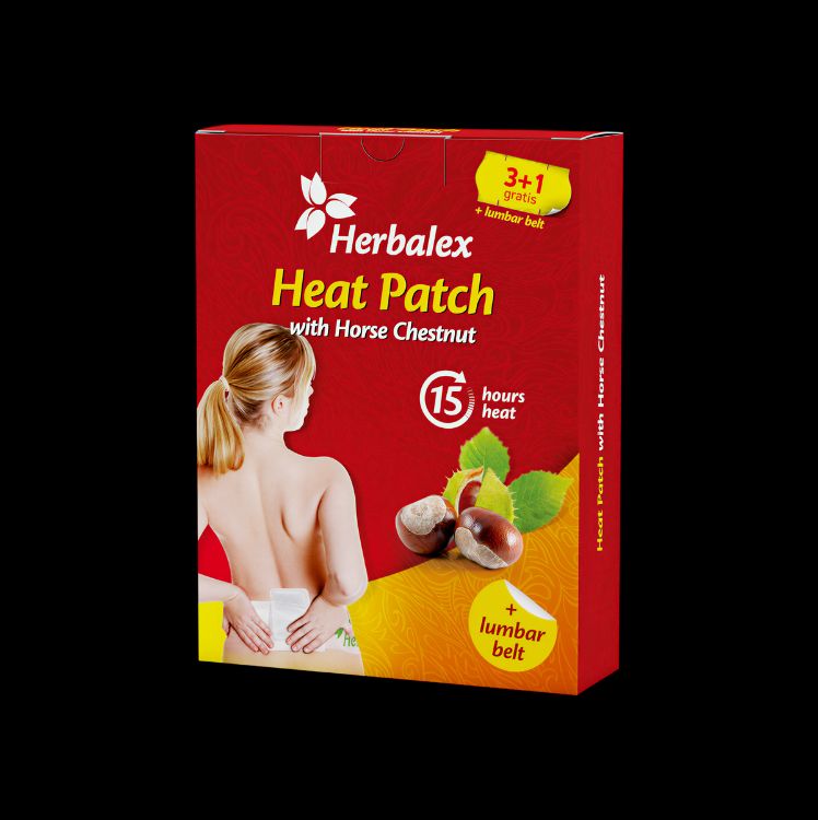 Obrázok z Herbalex – hrejivá náplasť s gaštanom 4 ks – Green idea