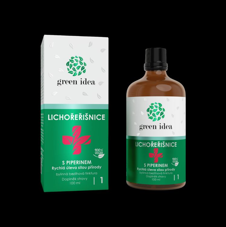 Obrázok z Kapucínka+ s piperínom – bezliehová tinktúra 100 ml – Green idea