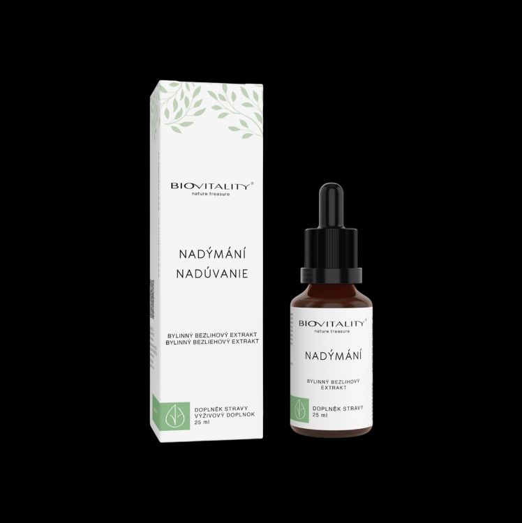 Obrázok z Nadúvanie bezalkoholová tinktúra – kvapky 25 ml – Green idea