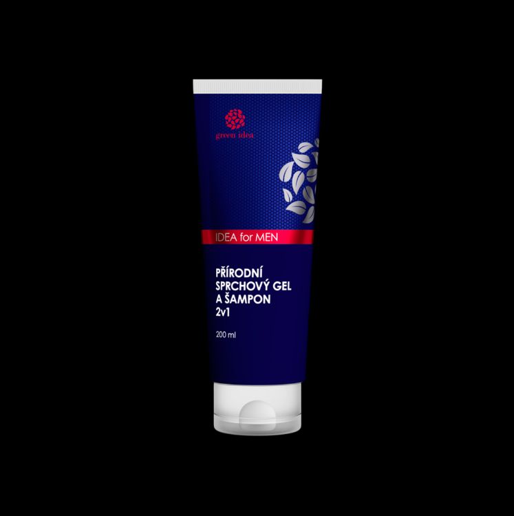 Obrázok z IDEA for MEN – prírodný sprchový gél a šampón 2v1 200 ml – Green idea