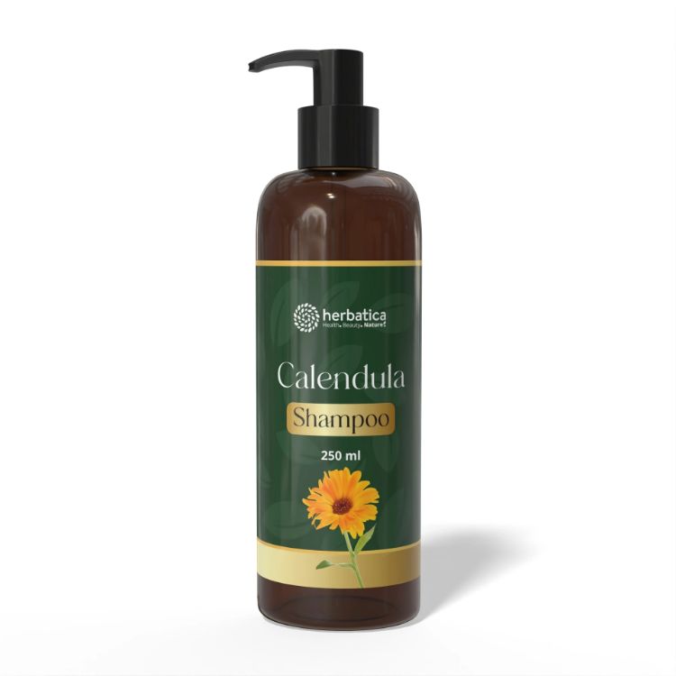 Obrázok z Calendula Shampoo – nechtíkový šampón na podporu rastu vlasov – 250 ml - Herbatica