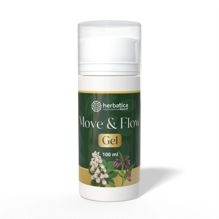 Obrázok z Move & Flow Gel – kostihojovo‑pagaštanový gél – 100 ml - Herbatica