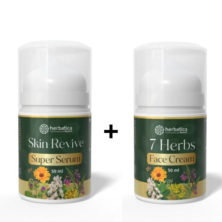 Obrázok z Herbatica Zvýhodnený set: Anti‑Age Duo – Skin Revive SuperSerum + 7 Herbs Face Cream