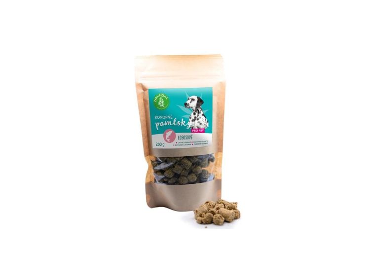 Obrázok z Konopné maškrty pre psov – lososová príchuť - 200 g - Zelená Země