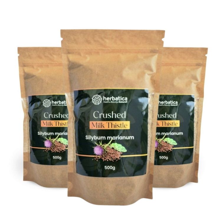 Obrázok z Zvýhodnený set 3x: 100% jemne drvený pestrec mariánsky - 500g - Herbatica