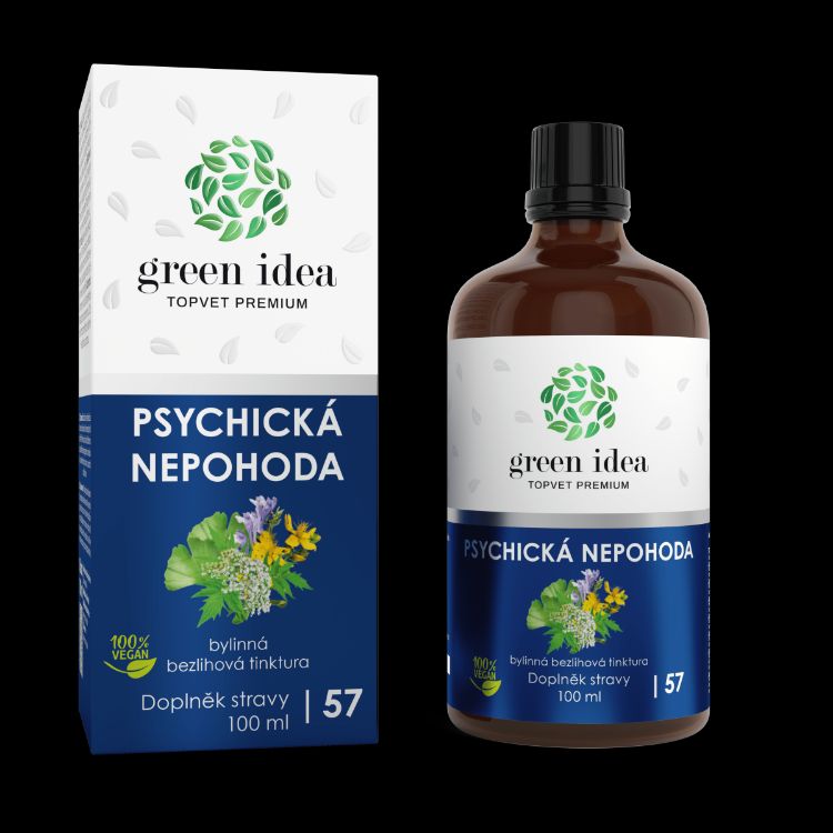 Obrázok z Psychická nepohoda - bezliehová tinktúra 100 ml - Green idea