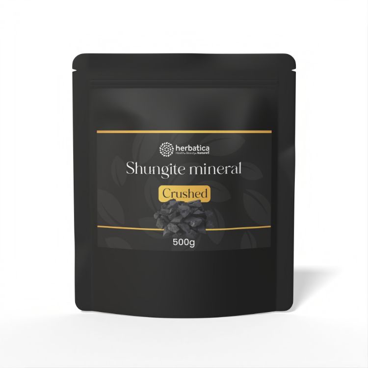 Obrázok z Minerál šungit drť - prírodný filter vody 500g - Herbatica