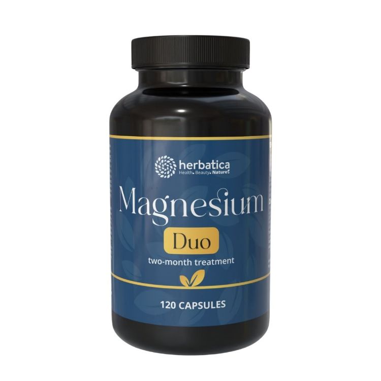 Obrázok z Magnesium DUO dvojmesačná kúra - 120 kapsúl - Herbatica