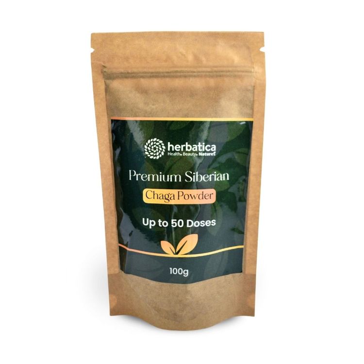 Obrázok z Prémiová čaga sibírska 100% prášok - 100g - Herbatica