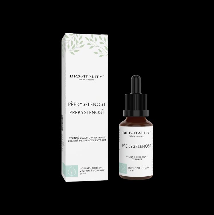 Obrázok z Prekyslenie bezalkoholová tinktúra – kvapky 25 ml – Green idea