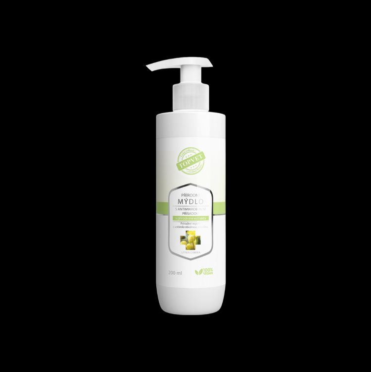 Obrázok z Prírodné mydlo s antimikrobiálnou prísadou s prírodnými extraktmi 200 ml – Green idea