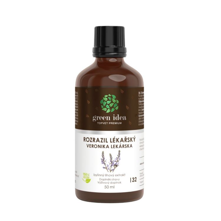 Obrázok z Veronika lekárska tinktúra – kvapky 50 ml – Green idea