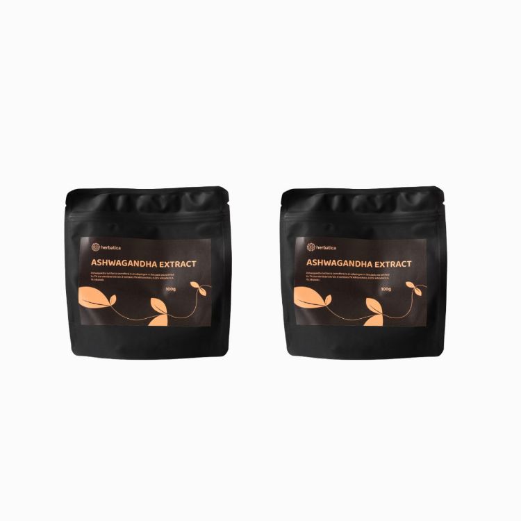 Obrázok z Zvýhodnený set: 2 x Ashwagandha prášok z koreňa, 7% extrakt - 100 g - Herbatica