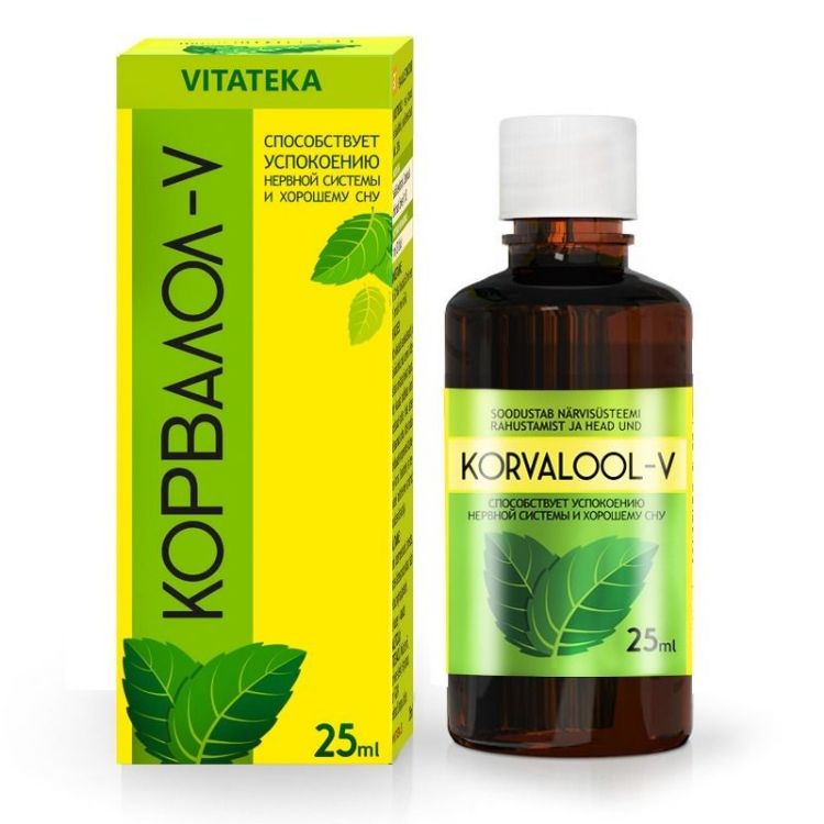 Obrázok z Corvalol-V – bylinné kvapky – 25 ml – Vitateka