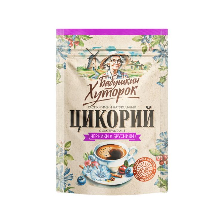 Obrázok z Čakanková káva s čučoriedkami a brusnicami - 100 g - Hutorok