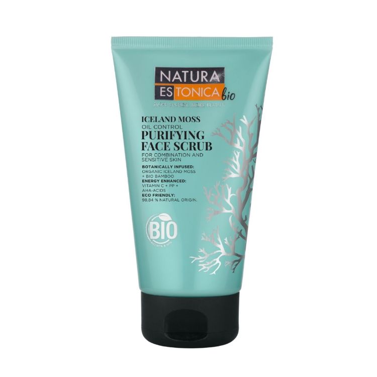 Obrázok z Čistiaci pleťový peeling s islandským machom - 150 ml - Natura Estonica