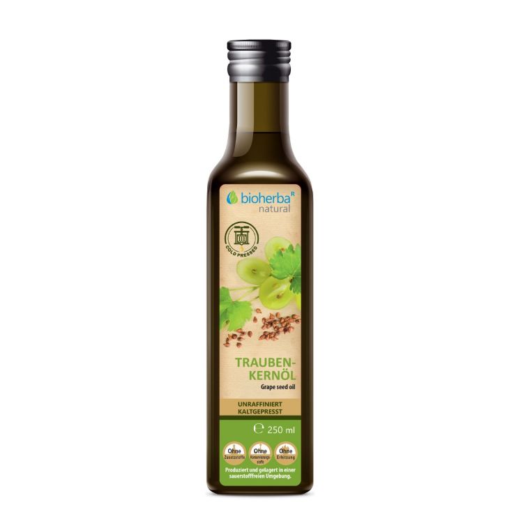 Obrázok z Hroznový olej lisovaný za studena - 250 ml - Bioherba