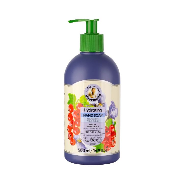 Obrázok z Hydratačné tekuté mydlo na ruky s divokým kosatcom a červenou ríbezľou - 500 ml - Mama Pharmelia