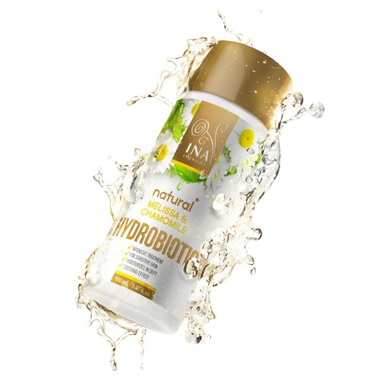 Obrázok z HYDROBIOTIC - harmanček, medovka & aloe - intenzívna upokojujúca starostlivosť pre citlivú pleť - 150 ml - INA Essentials