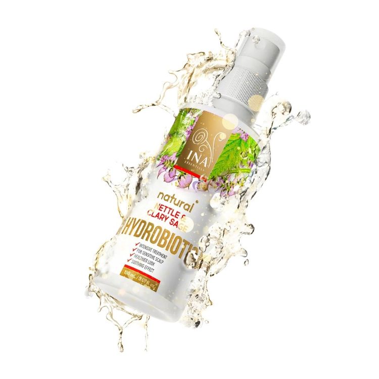 Obrázok z HYDROBIOTIC - žihľava & šalvia - intenzívna starostlivosť pre vypadávanie vlasov, lupiny a citlivú pokožku hlavy - 150 ml - INA Essentials