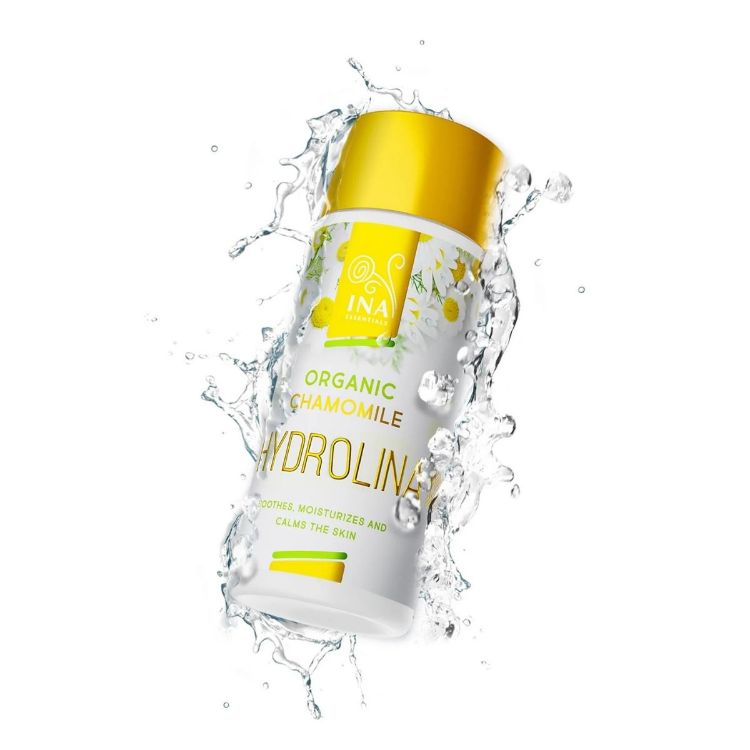 Obrázok z HYDROLINA - organická harmančeková voda na ekzémy a podráždenú pokožku - 150 ml - INA Essentials