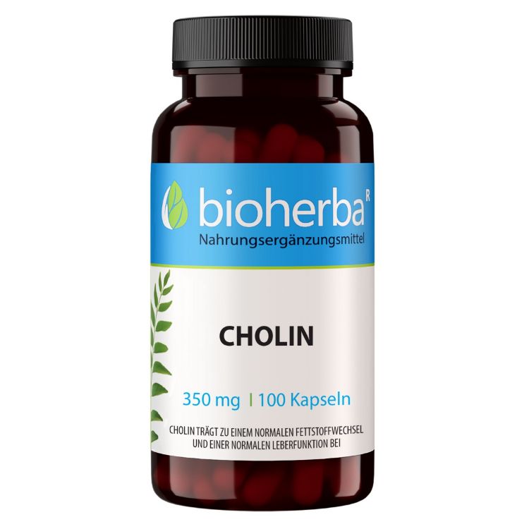 Obrázok z Cholín 350 mg - 100 kapsúl - Bioherba