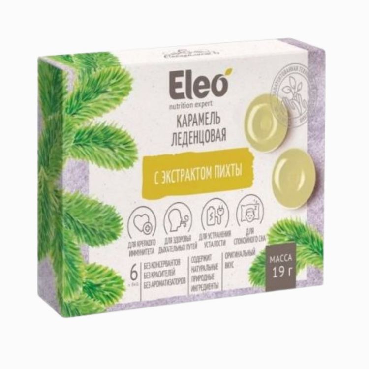 Obrázok z Karamelové cukríky s jedľovým extraktom - 6ks/19g - ELEO
