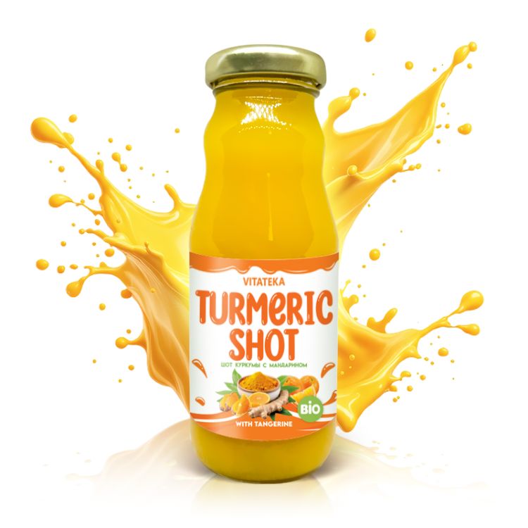 Obrázok z Kurkuma shot s mandarínkou – 200 ml – Vitateka