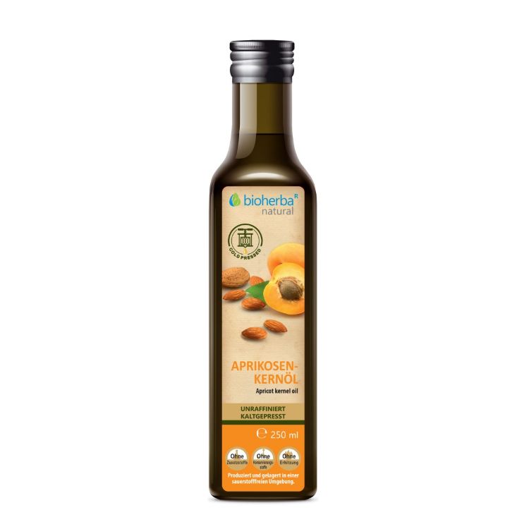Obrázok z Marhuľový olej z jadier lisovaný za studena - 250 ml - Bioherba